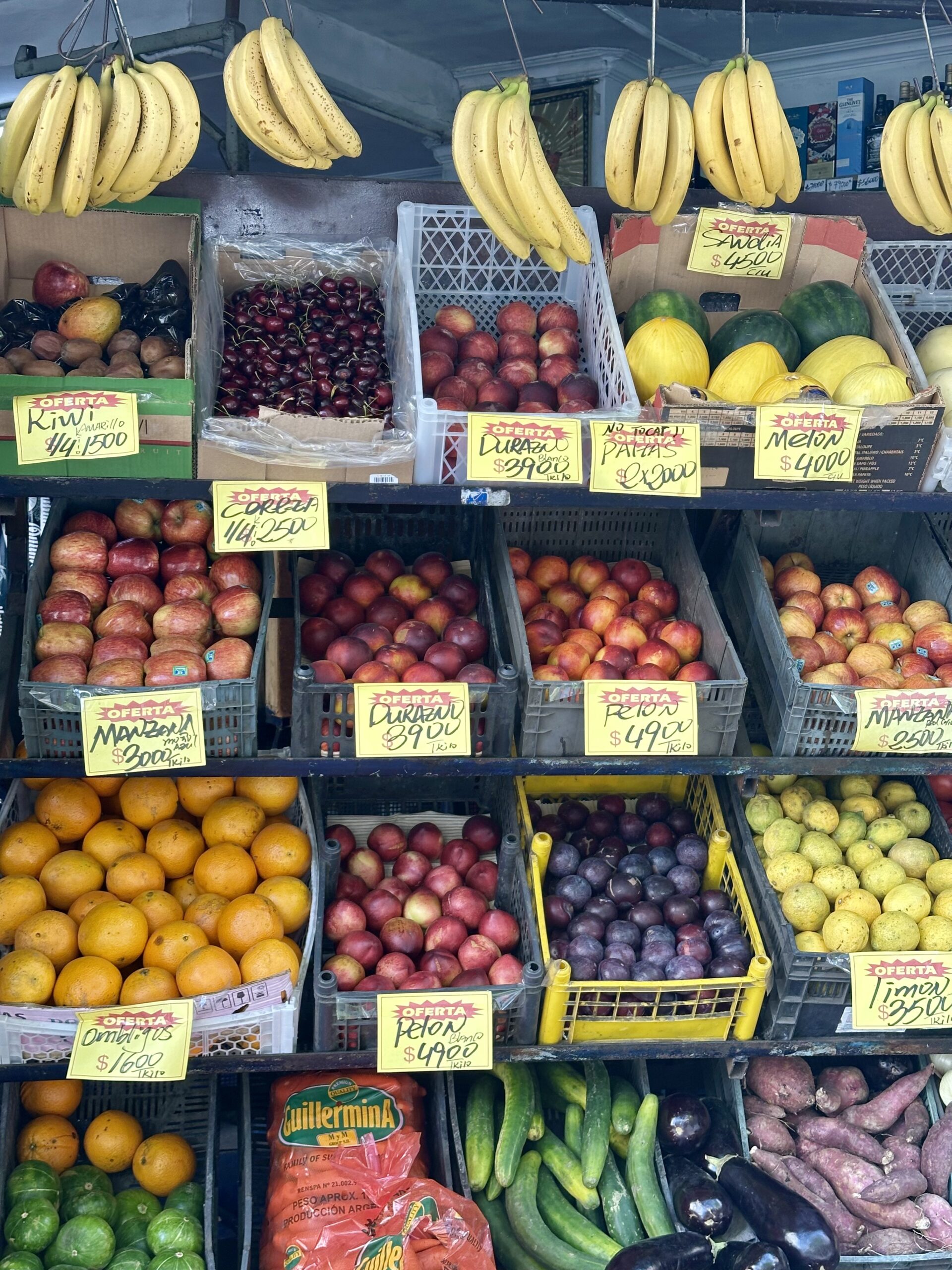 Local fruit stand in Buenos Aires